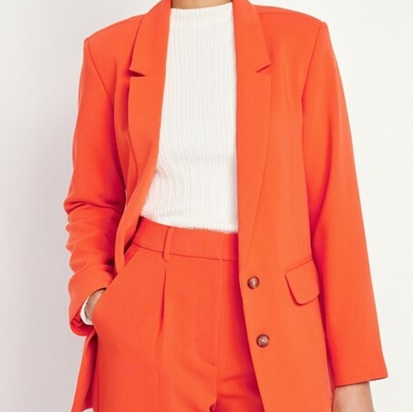 Old Navy Jackets & Blazers - Old Navy Taylor Relaxed Suit Blazer- Warm Sunset NWT. Size L